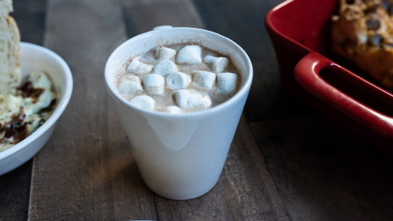 Hot chocolate with marshmallows